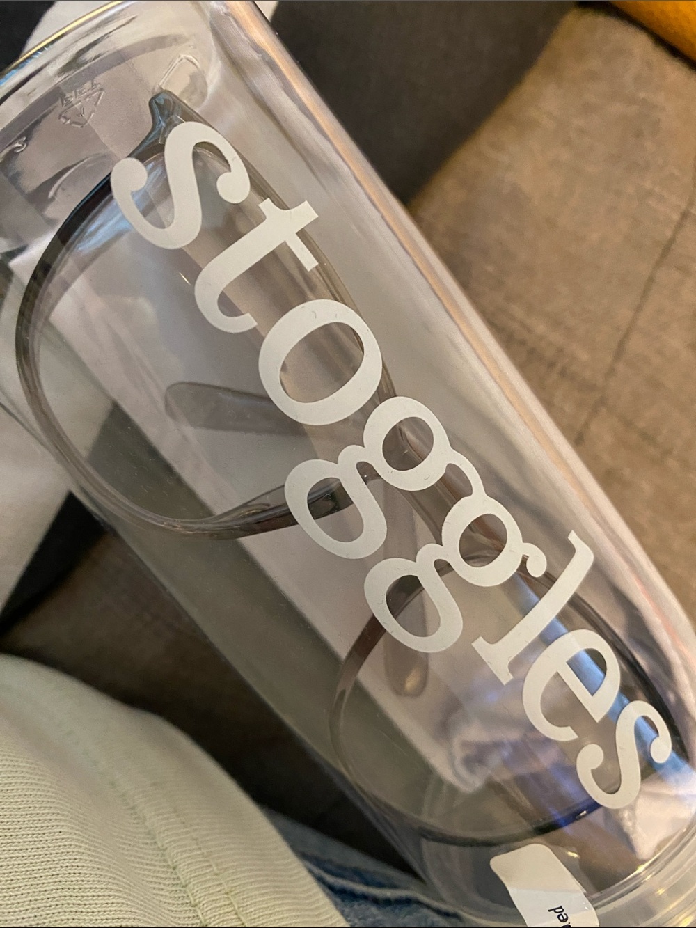 Stoggles clear light gray